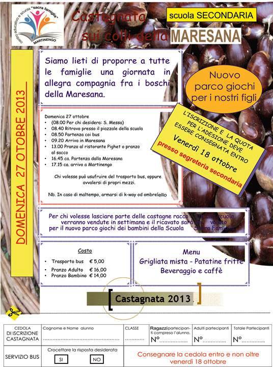Programma Castagnata 2013